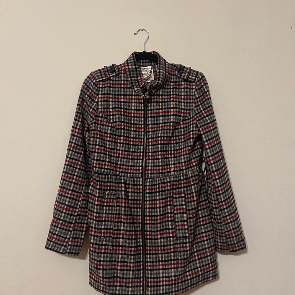 Tulle Black and Red Plaid Jacket